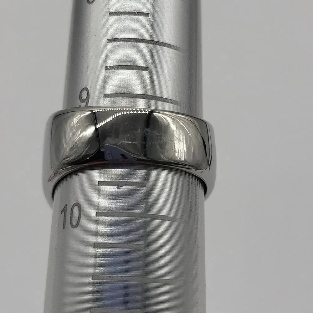Men’s Stainless Steel Initial B Signet Ring Size 9 Engraved Handmade NWT